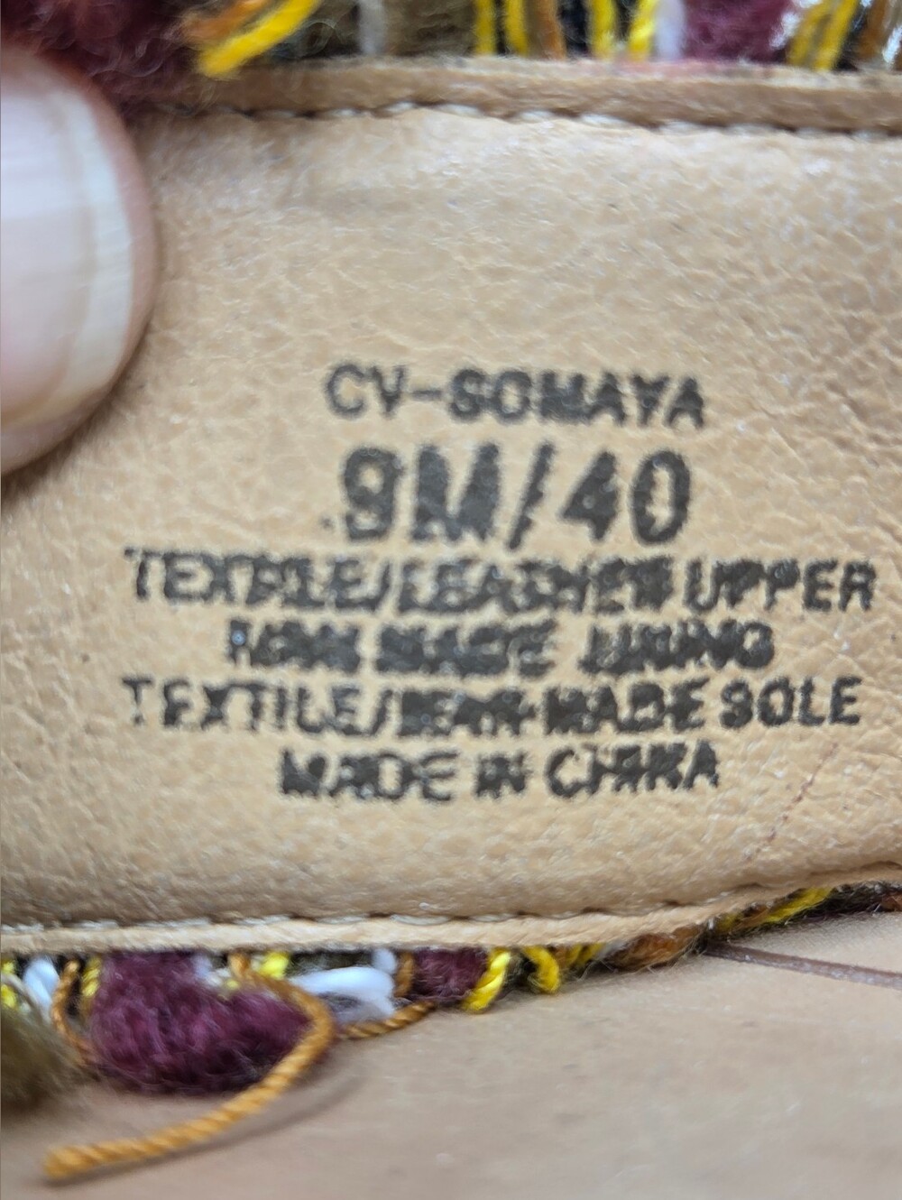 Crown Vintage Somaya Embellished Fringe Flat Sandals Tan Brown 9M - Picture 12 of 16